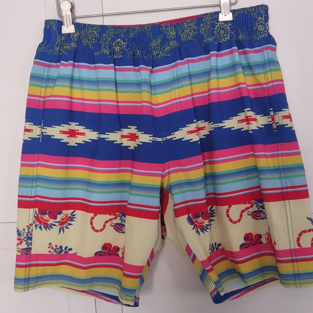 Toes On The Nose Size Large Men's Board Shorts Colorful Surfer Vibes 3 P…
